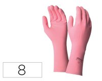 Gant menage usage quotidien coloris rose sachet 1 paire   taille 8/8.5