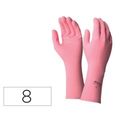 Gant menage usage quotidien coloris rose sachet 1 paire   taille 8/8.5