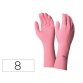 Gant menage usage quotidien coloris rose sachet 1 paire   taille 8/8.5
