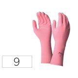 Gant menage usage quotidien coloris rose sachet 1 paire   taille 9/9.5