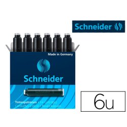 Cartouche encre schneider noire boite 6 pieces