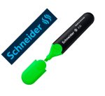 Surligneur schneider job pointe biseautee rechargeable avec maxx 660 refill station  resiste evaporation vert