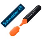 Surligneur schneider job pointe biseautee rechargeable avec maxx 660 refill station  resiste evaporation orange