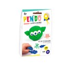 Pate a modeler dtm pen'do crayon a colorier apres       sechage lot 3 couleurs cosmos