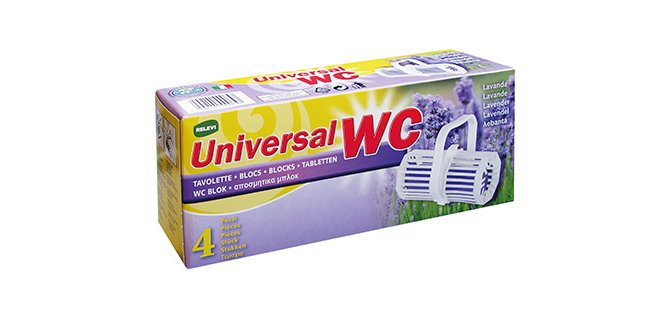 Detartrant wc coldis nettoie desodorise parfum lavande lot de 4 blocs