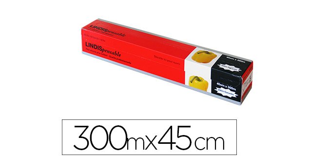 Film alimentaire etirable sans phtalates sans bisphenol a 300mx45cm boite             distributrice