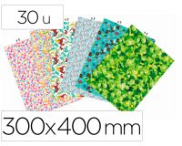 Décopatch PS30B20C - Lot de 30 Feuilles 30x40 cm, Motifs Scolaires assortis - Assortiment