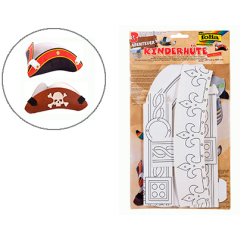 Kit de chapeaux pour enfants 'AVENTURE', carton, blanc