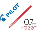 Stylo-bille pilot kleer effaçable pointe conique      moyenne 0,7mm gomme sur le    capuchon encre couleur rouge