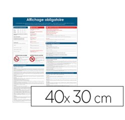 Pancarte affichage obligatoire pvc souple        40x30cm