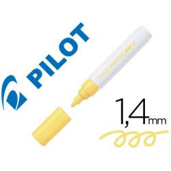 Marqueur pilot pintor peinture base d'eau ultra-couvrante toutes surfaces pointe moyenne coloris jaune