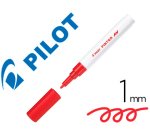Marqueur pilot pintor peinture base d'eau ultra-couvrante multi surface pointe fine résistante coloris rouge