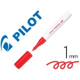 Marqueur pilot pintor peinture base d'eau ultra-couvrante multi surface pointe fine résistante coloris rouge