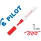 Marqueur pilot pintor peinture base d'eau ultra-couvrante multi surface pointe fine résistante coloris rouge