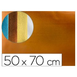 Plaque mousse liderpapel métallisée 50x70cm 60g/m2 épaisseur 2mm unicolore orange