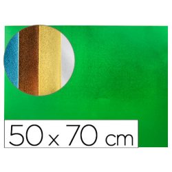 Plaque mousse liderpapel métallisée 50x70cm 60g/m2 épaisseur 2mm unicolore vert