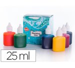 Peinture marbling oz international base d'huile encre distillée eau marbrure résistante kit 6 couleurs classiques 25ml