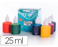 Peinture marbling oz international base d'huile encre distillée eau marbrure résistante kit 6 couleurs classiques 25ml