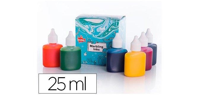 Peinture marbling oz international base d'huile encre distillée eau marbrure résistante kit 6 couleurs classiques 25ml