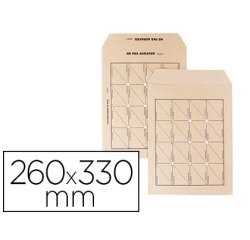 Pochette navette gpv kraft brun 90g 24 260x330mm sans    gommage courrier interne      boite 250 unites