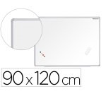 Tableau blanc vanerum sb emaille magnetique cadre      aluminium auget kit fixation  fourni 90x120cm