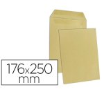 Pochette gpv kraft brun recycle 90g b5 176x250mm      autocollante boite 500 unites
