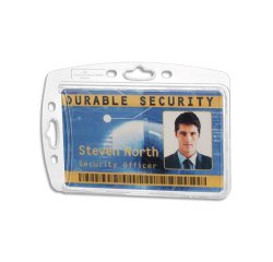 Porte-cartes durable de sécurité 1 carte boitier seul boîte 10 unités