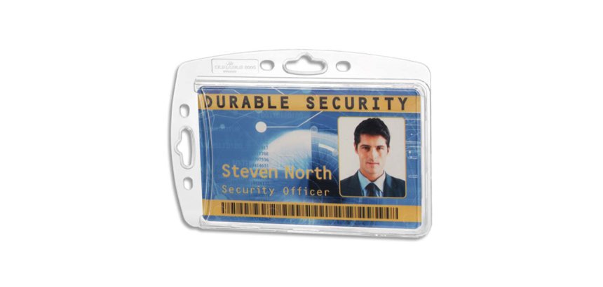 Porte-cartes durable de sécurité 1 carte boitier seul boîte 10 unités