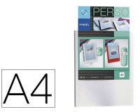 Protège-documents viquel personnalisable polypropylène 5/10e a4 240x310mm 40 vues ouverture 180 degrés coloris blanc