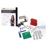 Kit planning bi-office tableau blanc 5 feuilles magnétiques 3 rubans magnétiques 5mm 10 aimants 15mm 305x215x15cm