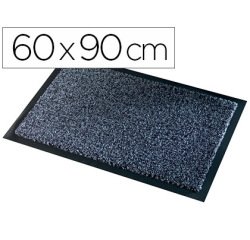Tapis anti-poussière paperflow polyamide premium 60x90cm aspect velour coloris gris