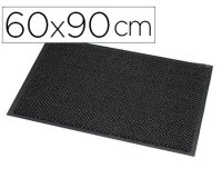 Tapis paperflow absorbant microfibre et polypropylène 60x90cm coloris anthracite