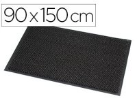 Tapis paperflow absorbant microfibre et polypropylène 90x150cm coloris anthracite