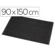 Tapis paperflow absorbant microfibre et polypropylène 90x150cm coloris anthracite