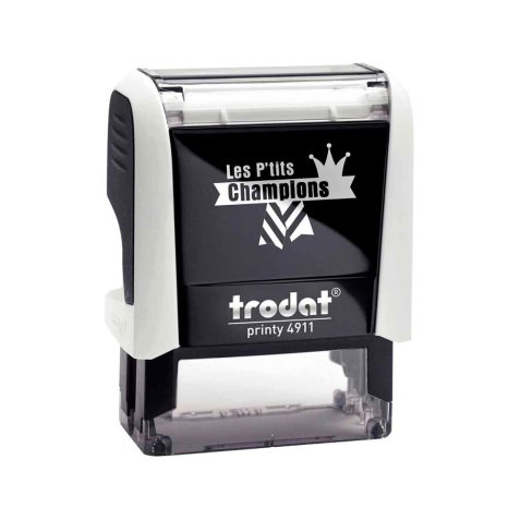 Tampon scolaire trodat enseignant personnalise les   p'tits champions champion de  mathematique 38x14mm