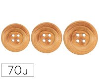 Etoile en bois fontorpin naturel a decorer mix 3       tailles 27mm 35mm 45mm lot 70 unites