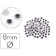 Yeux mobiles fontorpin adhesifs fluorescents 8mm     creations artistiques animaux personnages sachet 40 unites