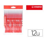 Feutre coloriage stabilo power recharge coffret schoolpack  pointe moyenne bloquée coloris rouge pochette de 12un