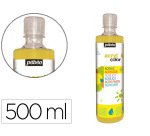 Gouache acrylique pebeo acrycolor indelebile couvrante brillante miscible tout support jaune primaire flacon 500ml