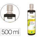 Gouache acrylique pebeo acrycolor indelebile couvrante brillante miscible tout support    noir flacon 500ml