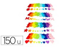 Feutrine adhesive sodertex formes pack fleurs papillons  coeurs etoiles 1mm 4 packs de 150 pcs