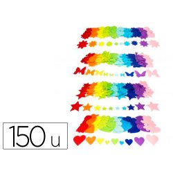 Feutrine adhesive sodertex formes pack fleurs papillons  coeurs etoiles 1mm 4 packs de 150 pcs