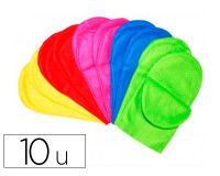 Feutrine sodertex marionnettes croco 1mm        220x130mm 10 pcs 5 coloris    assortis