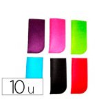 Feutrine sodertex etuis a lunettes 3mm 80x168mm 10 pcs  6 coloris assortis