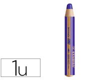 Crayon couleur stabilo woody 3in1 bois pefc multi-usage    toute surface ardoise tableau tout type coloris bleu outrem