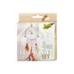 Kit attrape-reves folia kids carton feuilles predecoupees  colorier decorer avec stickers 1 cercles 5 plumes 12 pieces