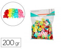 Bouton en resine sodertex 200g tailles et coloris       assortis