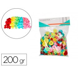 Bouton en resine sodertex 200g tailles et coloris       assortis