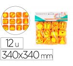 Pack de 12 mini tampons en mousse eva sodertex theme     c'est la fete diam. 340mm