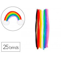 Pack chenilles sodertex 6mmx300mm 25 brins 10 coloris assortis